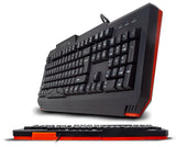 Teclado Necnon Gamer Ngk-Minotaur 104 Teclado Retroiluminado, Rojo Con Negro - Nbgkmi25rs