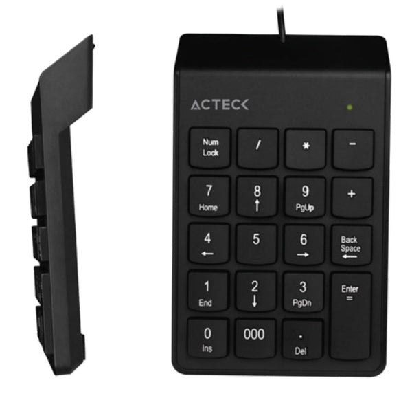 Teclado Numerico Acteck Alambrico Usb Negro Inspire Tn200 Ac-932622