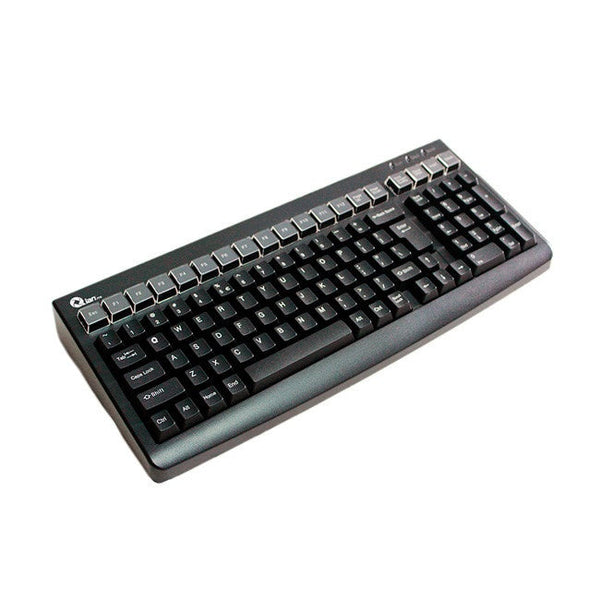 Teclado Qian Qpa1702 Alambrico Pos Negro Multimedia Extendido