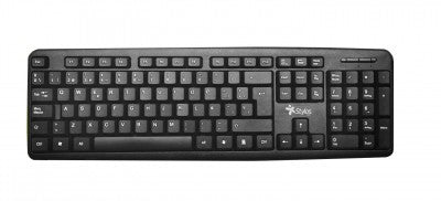 Teclado Stylos Alambrico 105 Teclas Usb Español Negro (Stptec5b)