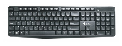 Teclado Stylos Inalámbrico 105 Teclas, Usb Nano, Español (STPTEC4B)