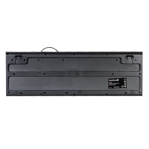 Teclado Techzone Tz16tec01-Ala Alambrico Standard Usb Ergonomico Negro