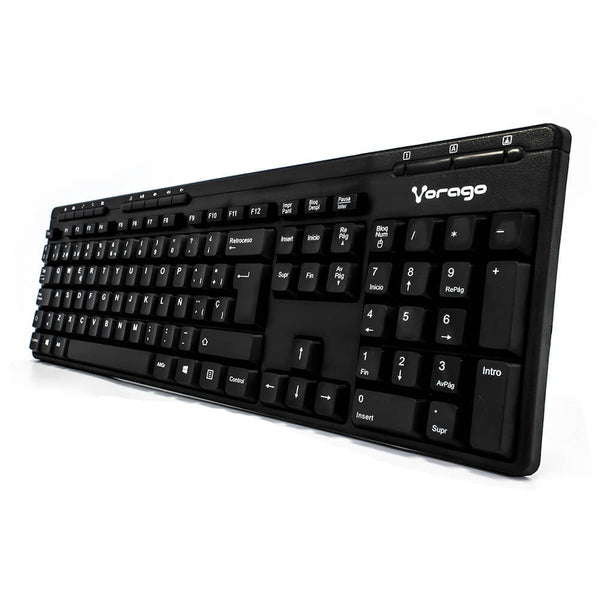 Teclado Vorago Kb-202 Multimedia Usb Negro