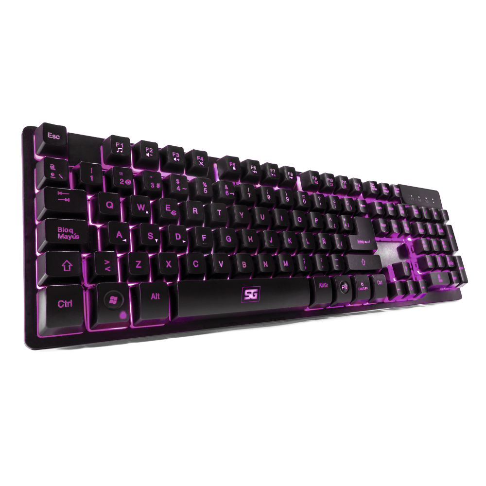 Teclado Vorago Start The Game Alambrico Metalico Multimedia Kb-502
