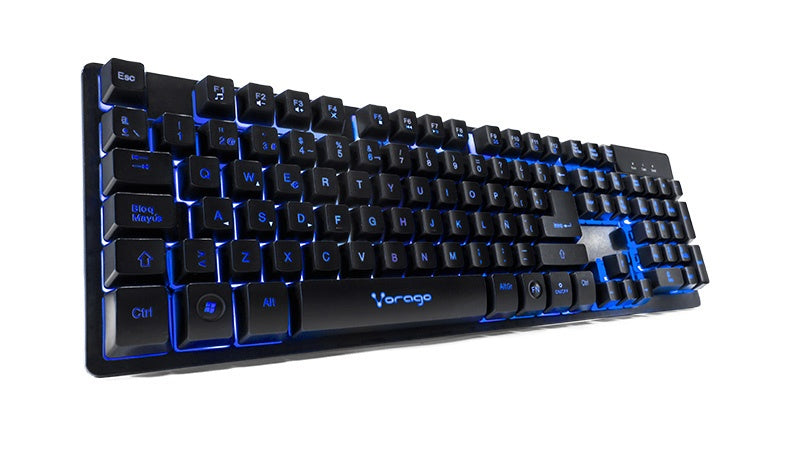 Teclado Vorago Start The Game Alambrico Metalico Multimedia Kb-502