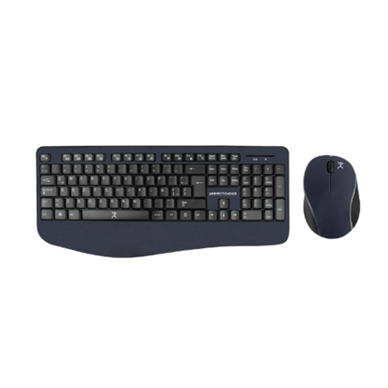 Teclado Y Mouse Ergonomico Inalambrico Perfect Choice Negro