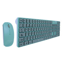 Teclado Y Mouse Inalambrico Para Niños Ballon Perfect Choice Azul