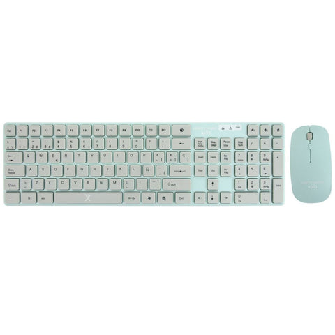 Teclado Y Mouse Inalambrico Para Niños Ballon Perfect Choice Azul