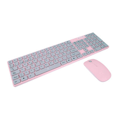 Teclado Y Mouse Inalambrico Para Niños Ballon Perfect Choice Rosa