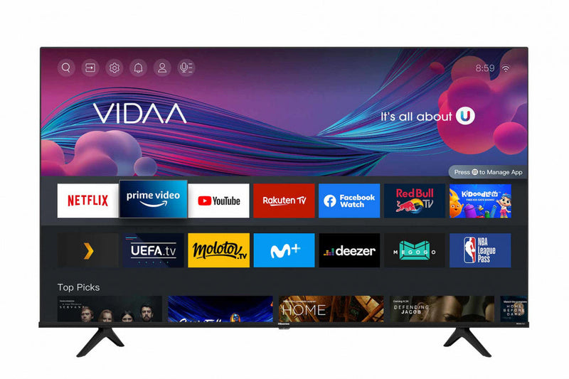 Television Hisense 55a65hv 55" Smart Vidaa Ultra Hd 4k 3840*2160 Wifi