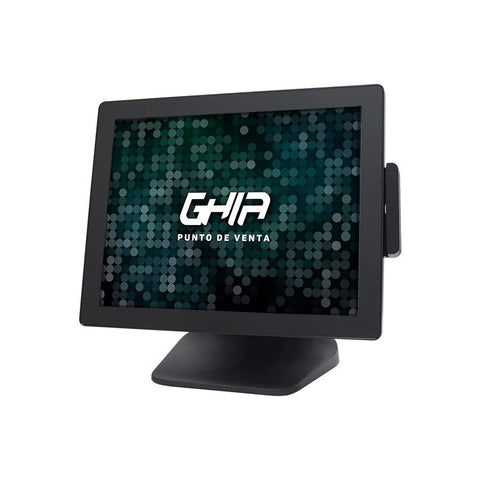 Terminal Pos Punto De Venta Ghia 15 Pulg Touchscreen, Lector De Banda Magnetica, J1900, 120gb Almacenamiento, 4gb Ram, Windows 10 Pro