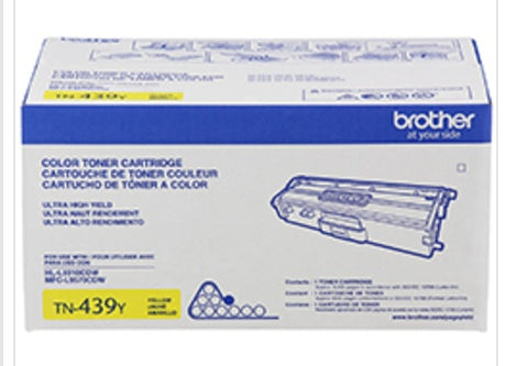 Toner Brother Amarillo Tn439y Ultra Alto Rendimiento 9,000 Paginas