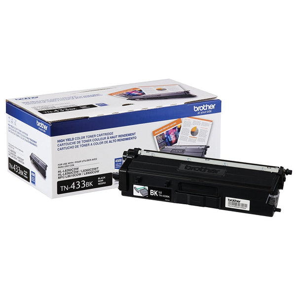 Toner Brother Negro Tn433bk 4,500 Paginas Para Mfcl8900cdw