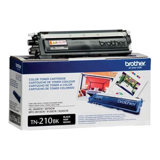 Toner Brother Tn210bk Negro 2,200 Pag Para Hl3040cn, 3070cw Mfc9010cn, 9120