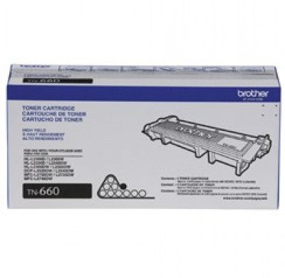 Toner Brother Tn660 Negro 2,600 Paginas Para Hll2360dw, Dcpl2540dw, Mfcl270