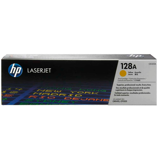 Toner Hp 128a Amarillo Para Cm1415fnwmfp, Cp1525nw, Cm1415fn (Ce322a)