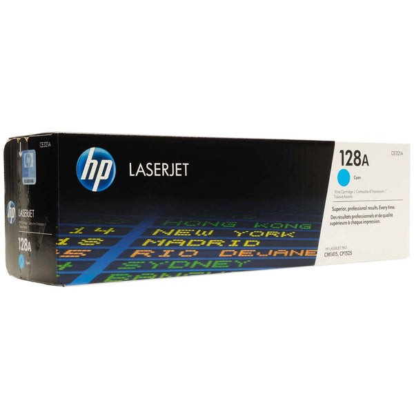 Toner Hp 128a Cian Para Cm1415fnw Mfp, Cp1525nw, Cm1415fn (Ce321a)