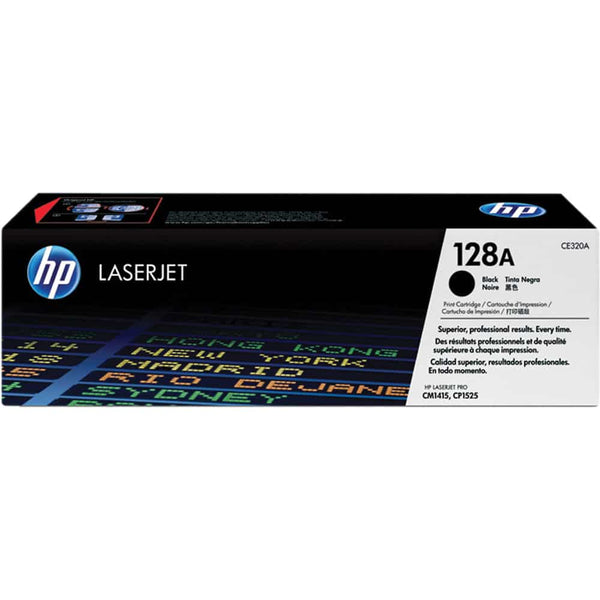 Toner Hp 128a Negro Para Cm1415fnw Mfp, Cp1525nw, Cm1415fn (Ce320a)