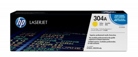 Toner Hp 304a Amarillo Para Cm2320n, Cm2320nf, Cp2025dn, Cp2025n (Cc532a)