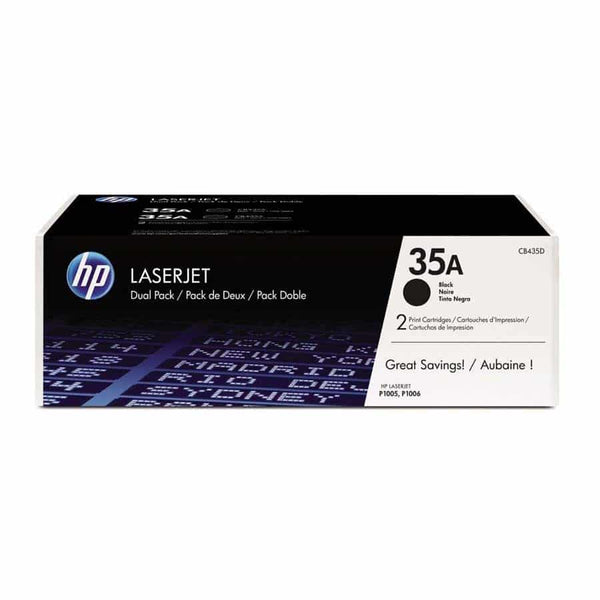 Toner Hp 35a Negro Dual Pack Laserjet Para P1005, P1006 (Cb435ad)