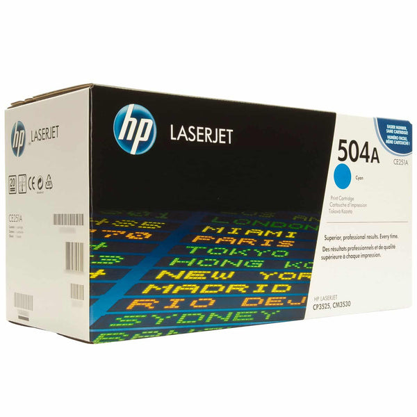 Toner Hp 504a Cian Laserjet Cp3525, Cm3530 (Ce251a)