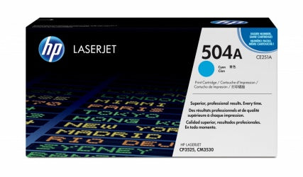Toner Hp 504a Cian Laserjet Cp3525, Cm3530 (Ce251a)