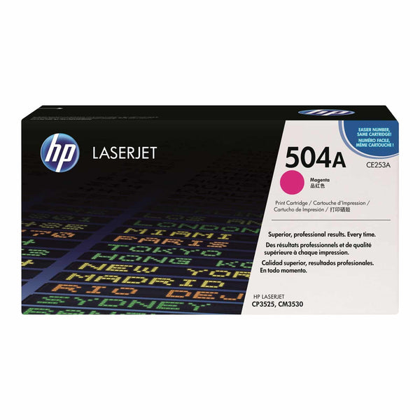 Toner Hp 504a Magenta Laserjet Cp3525, Cm3530 (Ce253a)