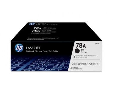 Toner Hp 78a Pack De 2 Cartuchos Negro Laserjet (Ce278ad)