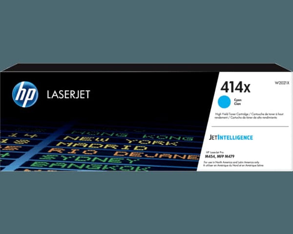 Toner Hp Alto Rendimiento 414x Cyan (W2021x)