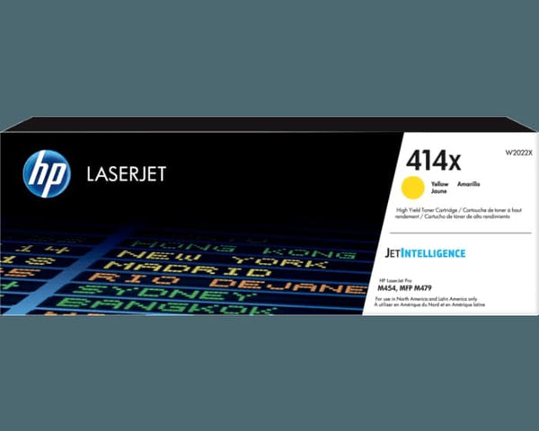 Toner Hp Alto Rendimiento 414x Yellow (W2022x)