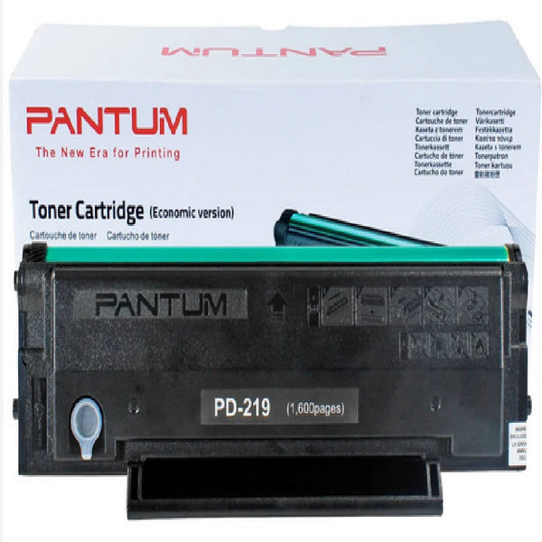 Toner Pantum Pd219 Negro, Rendimiento 1600 Paginas