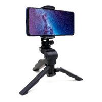 Tripie Brobotix Portatil Multifuncional Negro 4 En 1, Para Celular, Camara, Webcam, Videoproyector, Giro 360 Grados,  Negro