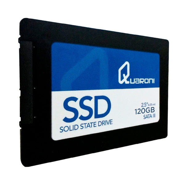 Unidad de estado solido ssd quaroni 2.5 120gb sata3 6gb, s 7mm lect 540mb, s escrit 330mb, s.