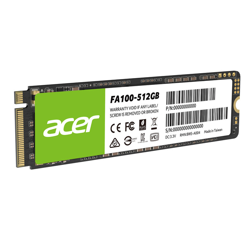 Unidad Ssd Acer Fa100 512gb M.2 Nvme 3300mb, S (Bl.9bwwa.119)