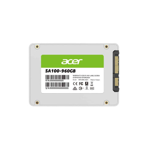 Unidad Ssd Acer Sa100 960gb Sata 2.5" 560mb, S (Bl.9bwwa.104)
