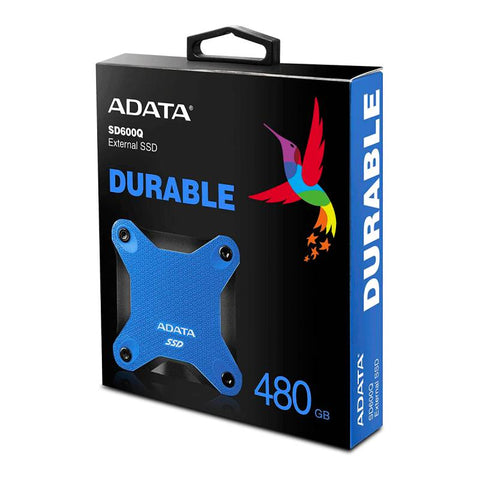 Unidad Ssd Externo Adata Sd600q 480gb Usb 3.1 Azul (Asd600q-480gu31-Cbl)