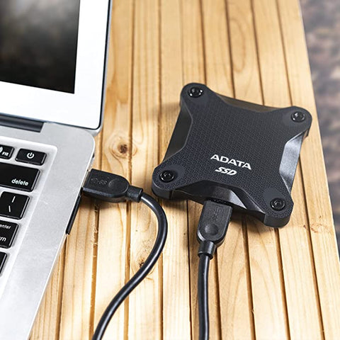 Unidad Ssd Externo Adata Sd600q 960gb Usb 3.1 Negro Asd600q-960gu31-Cbk)