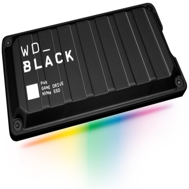 Unidad Ssd Externo Wd Black P40 1tb Rgb (Wdbawy0010bbk-Wesn)