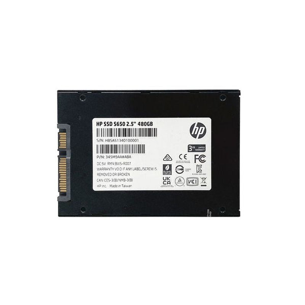 Unidad Ssd Hp 480gb S650 560, 490 345m9aa