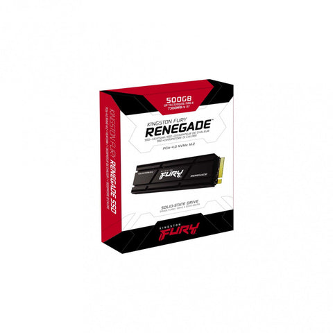UNIDAD SSD KINGSTON FURY RENEGADE 500G 4.0 NVMe M.2 2280 - (SFYRSK/500G)
