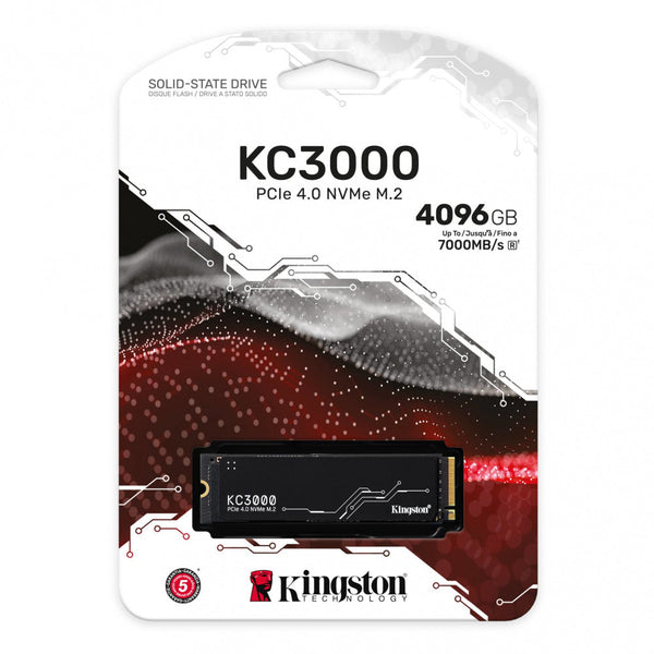 Unidad Ssd Kingston Kc3000 4096g Nvme M.2 Pcle 4.0 (Skc3000d/4096g)