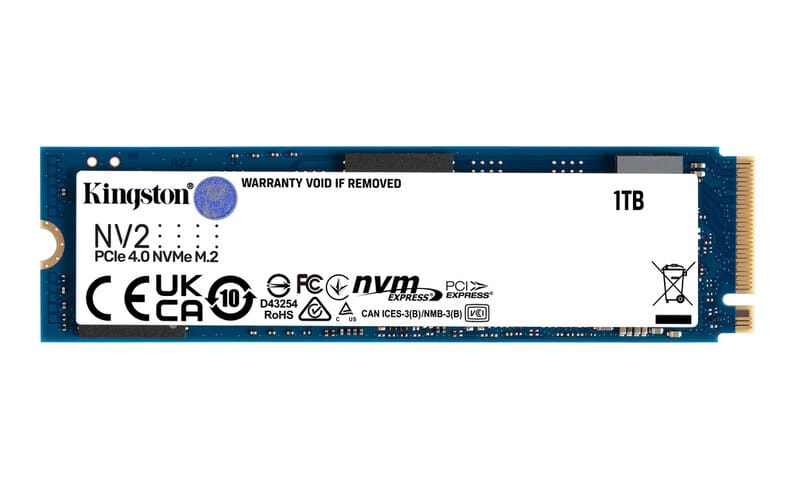 UNIDAD SSD KINGSTON NV2 1TB M.2 2280 NVMe 3500MB/s(SNV2S/1000G)