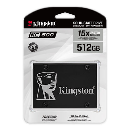 UNIDAD SSD KINGSTON SKC600 512GB SATA 3 2.5" (SKC600/512G)