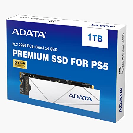 Unidad Ssd M.2 Adata Premium Para Ps5 1tb Pcie G4 Blanco (Apsfg-1t-Csus)