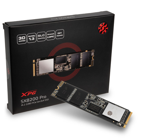 Unidad Ssd M.2 Adata Xpg Sx8200 Pro 2280 Pcie 1t (Asx8200pnp-1tt-Cc)