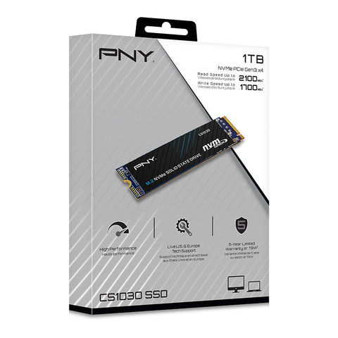 Unidad Ssd M.2 Nvm3 Pny 1030 1Tb 2100 Mbs M280Cs1030-1Tb-Rb