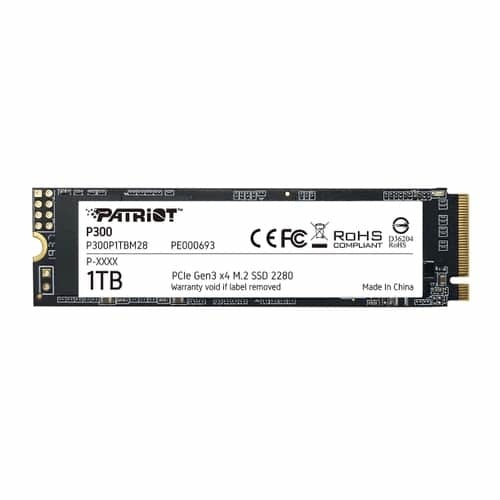 Unidad Ssd M.2 Patriot P300 1tb 2280 Pcie 3.0 X4 (P300p1tbm28)