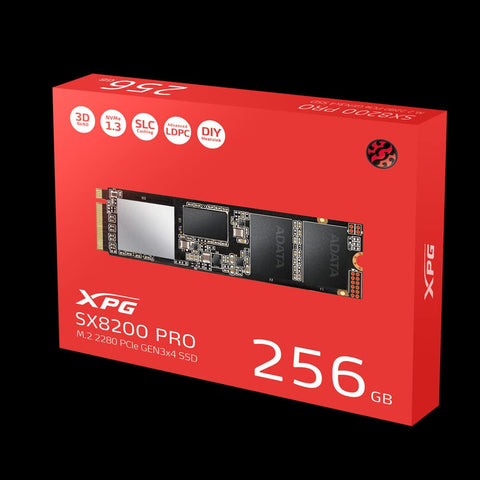 Unidad Ssd M.2 Xpg Asx8200p 2280 Pcie 256gb (Asx8200pnp-256gt-C)
