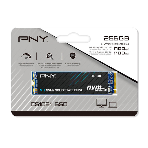 Unidad Ssd Pny 256gb M.2 2280 Nvme Gen3x4 1700, 1100 M280cs1031-256-Cl