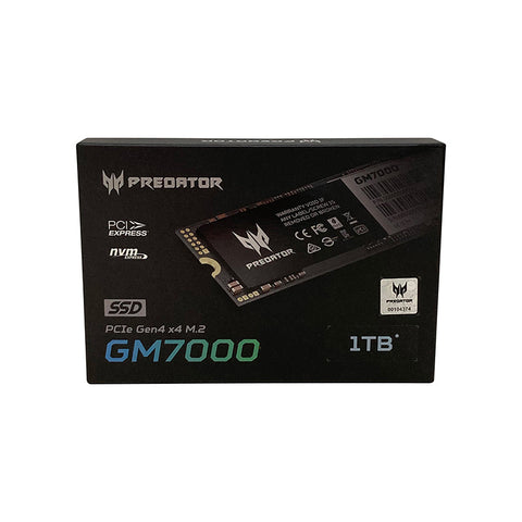 Unidad Ssd Predator Gm7000 1tb M.2 Nvme Gen4x4 7400mb, S Bl.9bwwr.105
